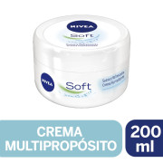 Crema Multipropósito Nivea Soft Cara Manos Cuerpo 200 ml