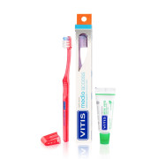 Vitis Cepillo Dental Access Medio Mas Pasta Aloe 20 g x 1 Unidad