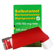 Salbutamol + Beclometasona 100 mcg/50 mcg/Dosis x 200 Dosis Aerosol para Inhalación Oral CHEMOPHARMA