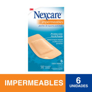 Parches Impermeables Acolchados y Flexibles Codo Rodilla, 6 un. Nexcare