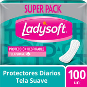 Protector Diario Ladysoft Protección Respirable Tela Suave 100 un