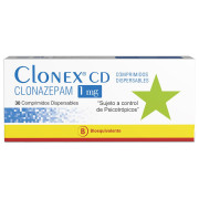 CLONEX CD Clonazepam 1 mg 30 comprimidos dispersables