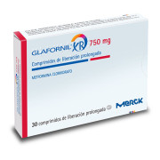 Glafornil XR 750 mg 30 Comprimidos de Liberación Prolongada