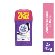 Desodorante Antitranspirante en Barra Lady Speed Stick Invisible Floral 45g 2 u