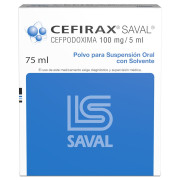 Cefirax 100 mg/5 mL x 75 mL Polvo Para Suspensión Oral Con Solvente