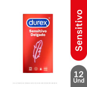 Preservativos Durex Sensitivo Delgado 12 un