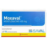 MOXAVAL Moxifloxacino 400 mg 10 comprimidos