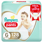 Pañales Pampers Pants Premium Care G 128 un