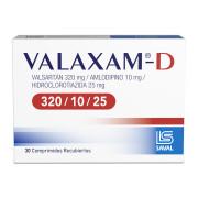 Valaxam-D 320 mg/10 mg/25 mg x 30 Comprimidos Recubiertos