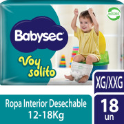 Babysec Pañal Voy Solito XG-XXG x 18 Unidades - Babysec - Precio desde $7.315