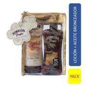 Protector Solar Hawaiian Tropic Loción Ultra Radiance FPS 50+ 240 mL y Aceite Bronceador SPF 15 240 mL