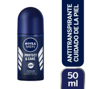 DESODORANTE ROLL ON NIVEA MEN PROTECT & CARE 50ML