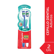 Cepillo de Dientes Colgate 360 Medio 2 un