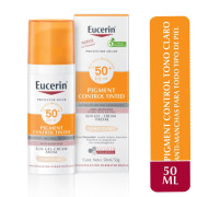 EUCERIN Protector Solar Facial Pigment Control Tono Claro FPS50+ 50 mL
