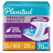 Pañal Adulto Plenitud Talla G x 20 unidades.