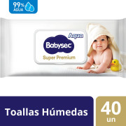 Babysec Toallitas Humedas Super Premium x 40 Unidades