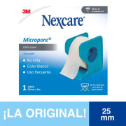 Cinta Adhesiva Micropore Blanca 25mm x 9,1mts. Nexcare