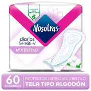 Protector Diario Nosotras Sentivie V Multiestilo 60 un