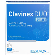 Clavinex Duo Forte 800 mg/57 mg/5 ml x 100 ml Polvo para Suspensión Oral con Solvente