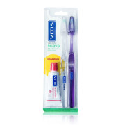 Cepillo de Dientes Vitis Duplo Suave 2 un + Pasta Dental 15 mL