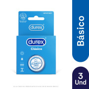 Durex Condones Clásico 3 unidades