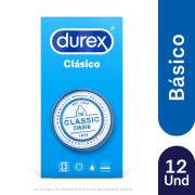 Durex Condones Clásico 12 unidades