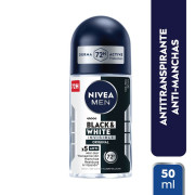 Desodorante Roll On Nivea Men Black & White 50 ml