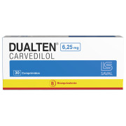 DUALTEN Carvedilol 6,25 mg 30 comprimidos