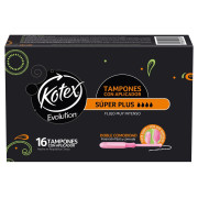 Tampón Kotex Con Aplicador Súper Plus Flujo Muy Intenso 16 un