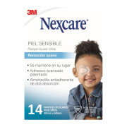 Parche Ocular Nexcare Remoción Suave Niños 14 un