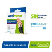 Actimove Muñequera Negra Universal X 1un
