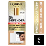 Uv Defender Fluido Cuidado Anti Fotoenvejecimiento Tono Medio Fps50+ 40ml
