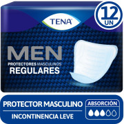 Protector Masculino Tena Regulares Incontinencia Leve 12 un