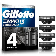 Repuesto Máquina de Afeitar Gillette Mach3 Carbono 4 un