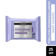 Toallitas desmaquillantes Neutrogena® Night Calming x 25 un.