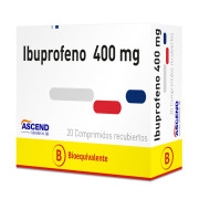 Ibuprofeno 400 mg x 20 Comprimidos Recubiertos ASCEND