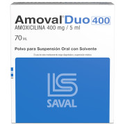 Amoval Duo  400 mg/5mL x 70 mL Polvo Para Suspensión Oral