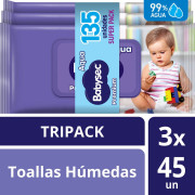 Toallas Húmedas Babysec Premium 135 un