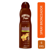 Bronceador Hawaiian Tropic Spray Aceite Seco Argan FPS 6 220 mL