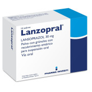 Lanzopral 30 mg x 14 Sobres Polvo Con Gránulos Con Recubrimiento Entérico Para Suspensión Oral