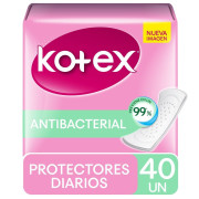 Protector Diario Kotex Antibacterial Normal 40 un