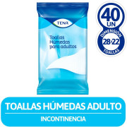 Tena Toallas Humedas Adulto x 40 Unidades