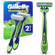 Máquina de Afeitar Gillette Prestobarba Sensitive 2 un