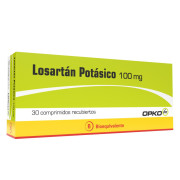 Losartan 100 mg x 30 Comprimidos Recubiertos OPKO CHILE S.A. - Generico - Precio desde $3.666