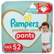 Pañales Pampers Pants Premium Care XXG 52 un