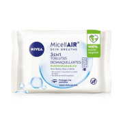 Toallitas Desmaquillantes MicellAIR 3 en 1 Nivea 25 unidades