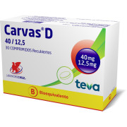 Carvas D 40 mg/12.5 mg x 30 Comprimidos Recubiertos