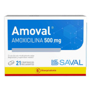 Amoval Amoxicilina 500 mg 21 Comprimidos Recubierto