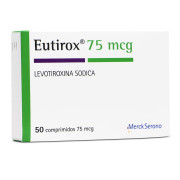 Eutirox 75 Levotiroxina 75 mcg 50 Comprimidos