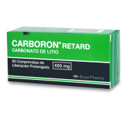 Carboron Retard Carbonato De Litio 400 mg 50 Comprimidos
